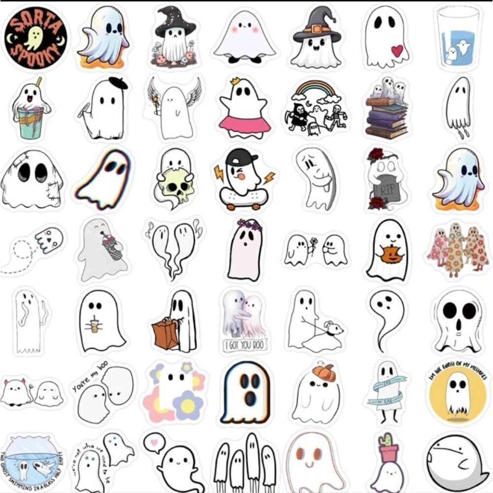 Ghost Halloween Assorted Stickers - Picture 6 of 11